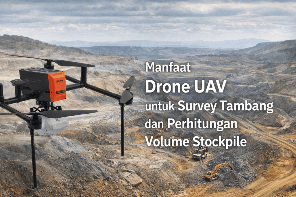 Manfaat Drone UAV untuk Survey Tambang dan Perhitungan Volume Stockpile