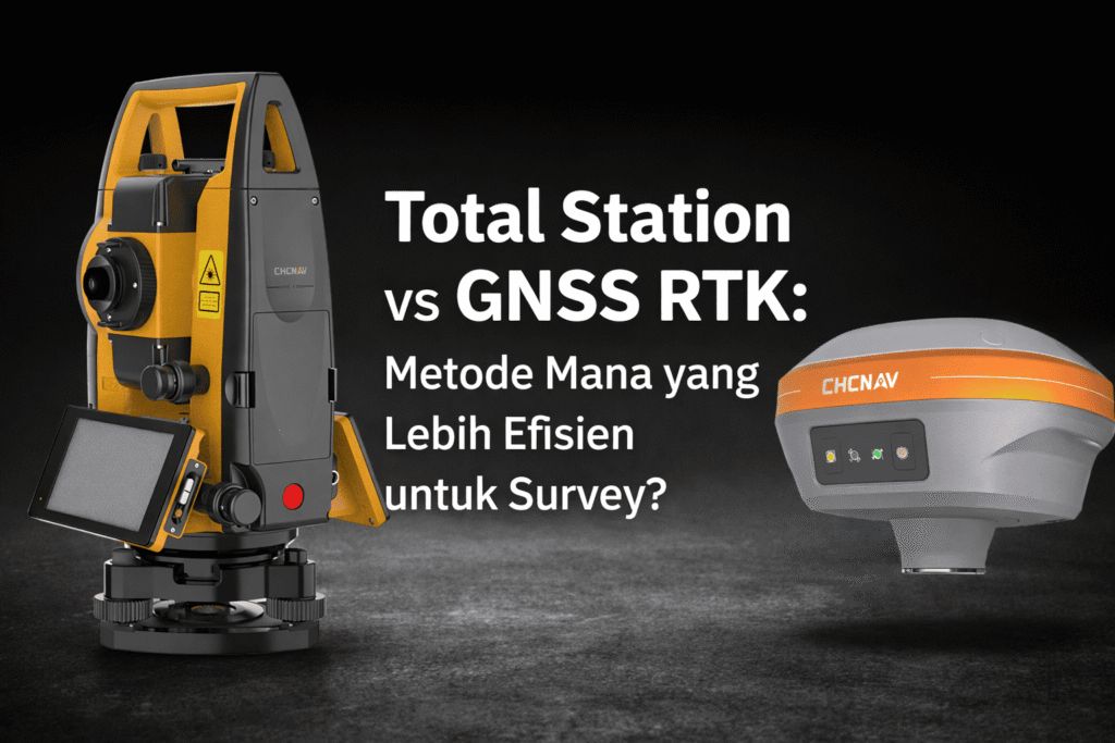 Total Station vs GNSS RTK Metode mana yang lebih efisien untuk survey