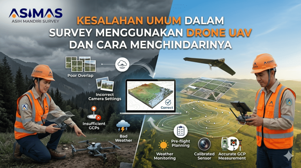 Kesalahan Umum dalam Survey Menggunakan Drone UAV dan Cara Menghindarinya